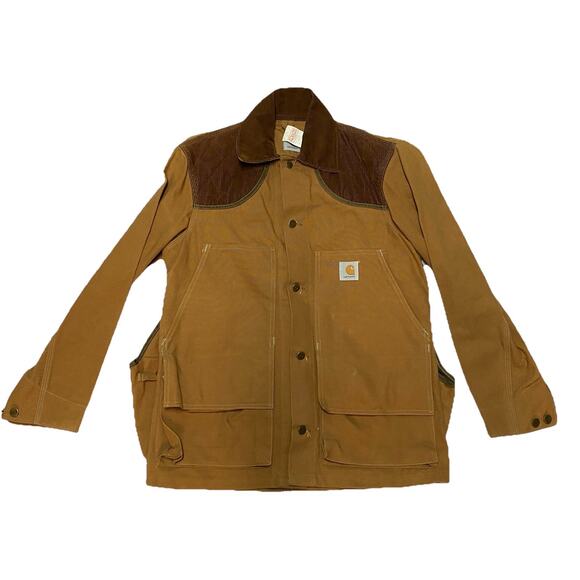 VTG Carhartt Hunting Jacket Size Medium Duck Canvas Game Pouch USA Made - Picture 1 of 11